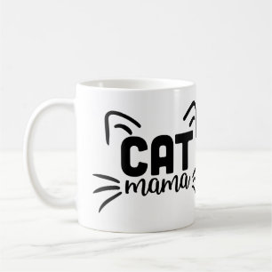 Cat Mamma med Öron Coffee Mugg - Cute Cat Mamma Gi
