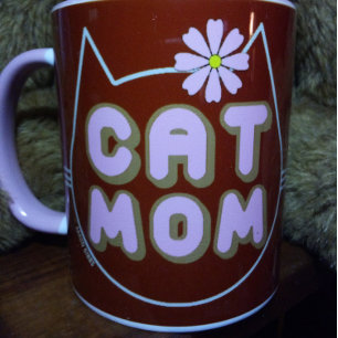 CAT MAMMA med Rosa Flower Mugg