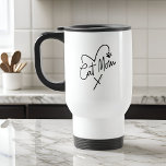 Cat Mamma Modern Playof Heart and Roligt Typograph Resemugg<br><div class="desc">Den här enkla och klassiska designen består av lekfull skripttypografi och roligt</div>