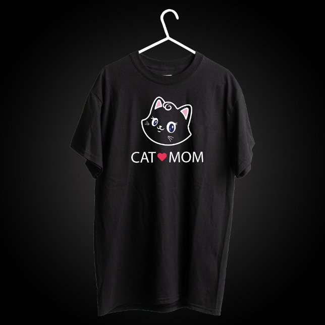 Cat Mamma Mor Älskare Mamma Kattunge Cute Funny Me T Shirt (Skapare uppladdad)