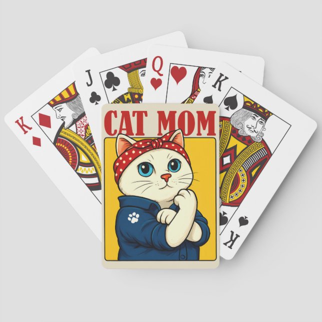 Cat Mamma Mors dag Casinokort (Baksidan)