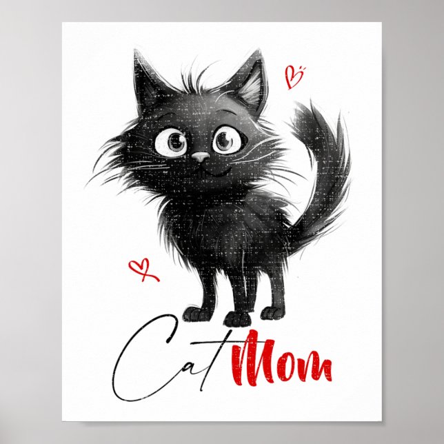 Cat Mamma Mors dag-gåvor Poster (Framsidan)