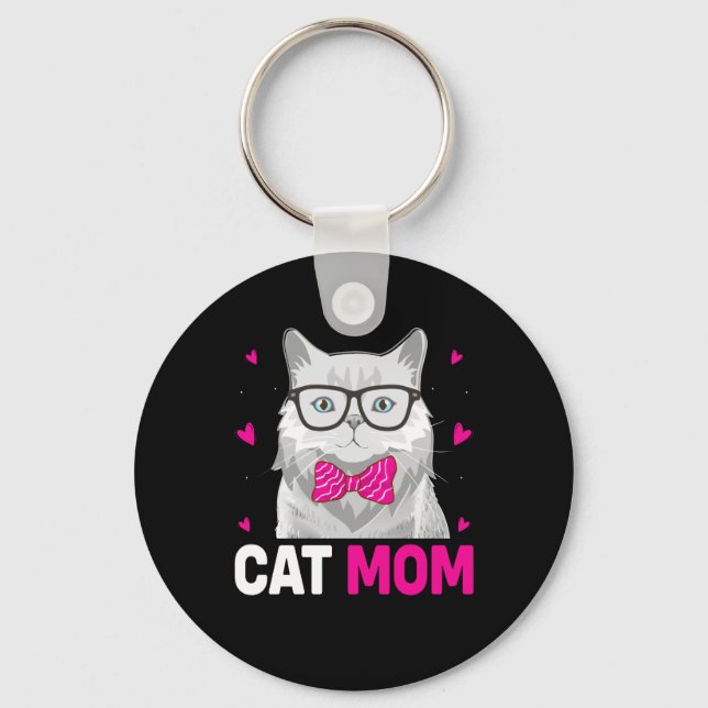Cat Mamma Mors dag Nyckelring (Framsida)