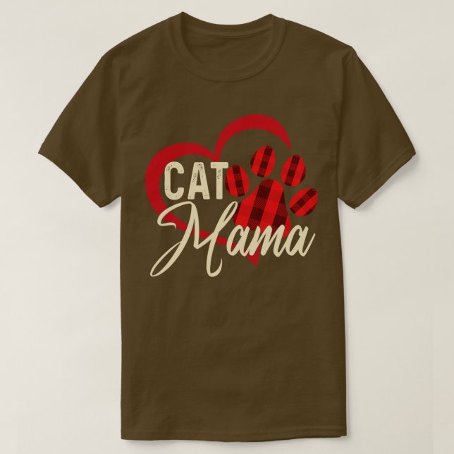 Cat mamma Mors dag T Shirt (Design framsida)
