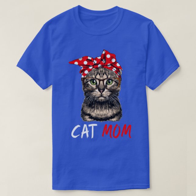Cat Mamma Mors dag T Shirt (Design framsida)