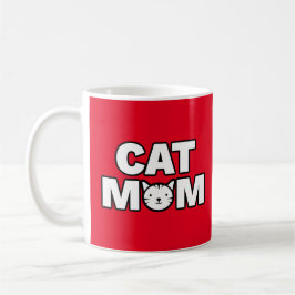 CAT MAMMA Mugg (Röd)