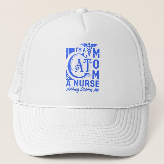 Cat Mamma Nurse - Funny Gift for Nurses & Cat Love Keps (Framsida)
