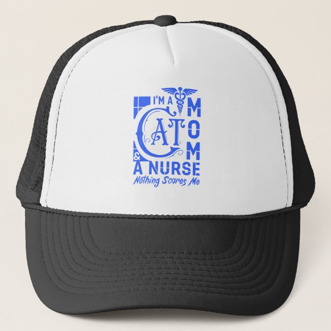 Cat Mamma Nurse - Funny Gift for Nurses & Cat Love Keps (Framsida)