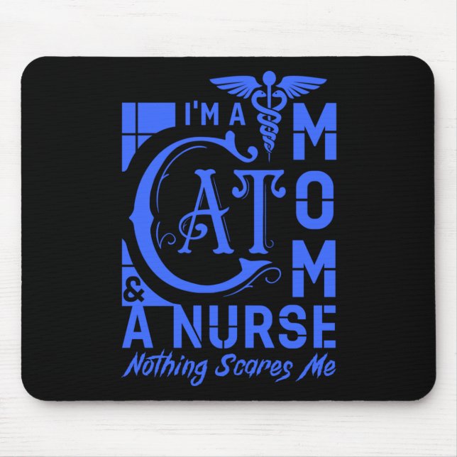 Cat Mamma Nurse - Funny Gift for Nurses & Cat Love Musmatta (Framsidan)