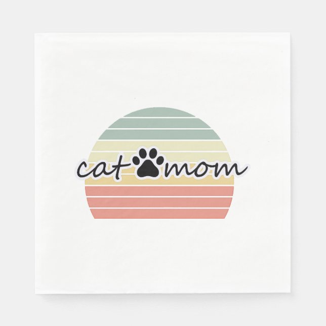 cat mamma pappersservett (Framsidan)