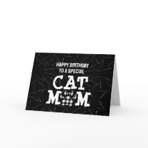 Cat Mamma Pawprint med Cat Hair Birthday