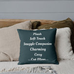 Cat Mamma plush Soft Charming Mysigt Cute Funny Ci Kudde<br><div class="desc">Förbered dig med grönten "Plush Soft Touch Snugel Assiming Mysigt... Cat Mamma... ". Kattdjurets entusiaster, det är ett tillägg till ditt hem. Snugga upp i stil och visa kärlek för ditt sällskapsdjur i baby. Lägg till den i din vagn för oemotståndlig färdighet! Använda designen verktyg för att anpassa ditt unika...</div>