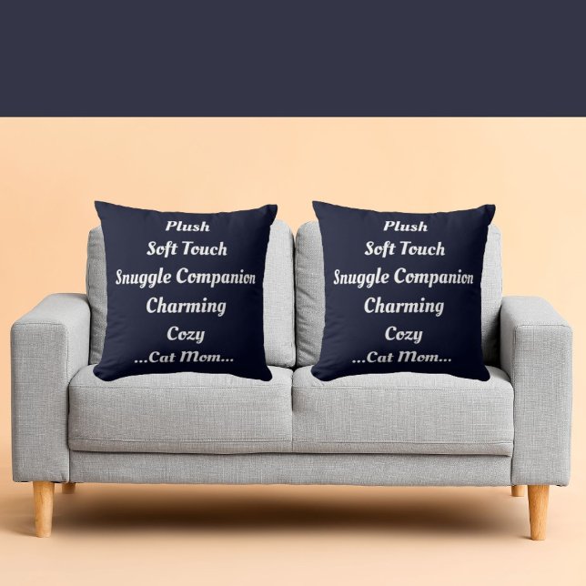 Cat Mamma plush Soft Charming Mysigt Cute Funny Tr Kudde (Skapare uppladdad)
