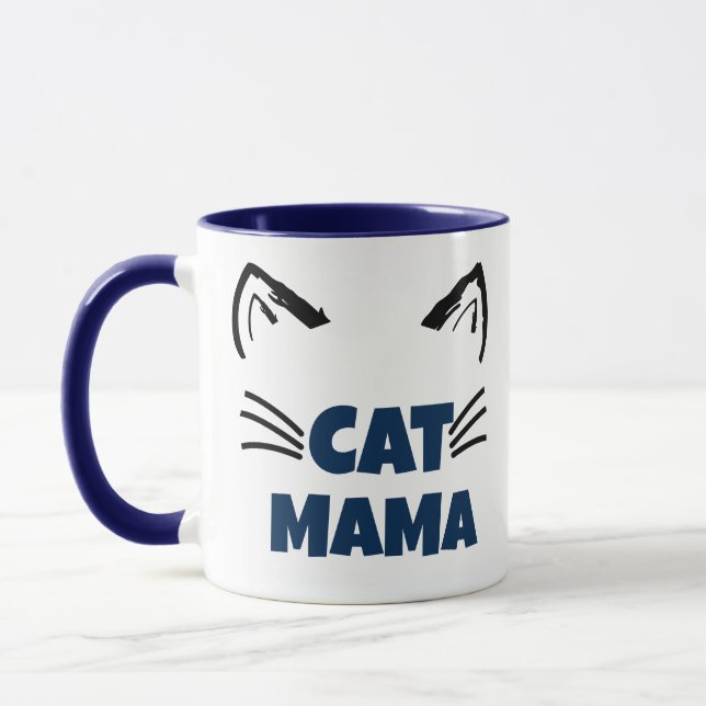 Cat mamma Proud mamma djurälskare Cat Mamma Mugg D (Vänster)