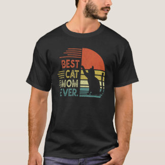 Cat Mamma Retro Best Cat Mamma någonsin Meowy Cat T Shirt