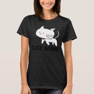 CAT MAMMA, roliga, söta T-shirts med Kattunge