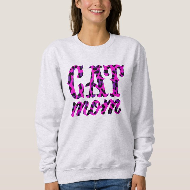 Cat Mamma Rosa T Shirt (Framsida)