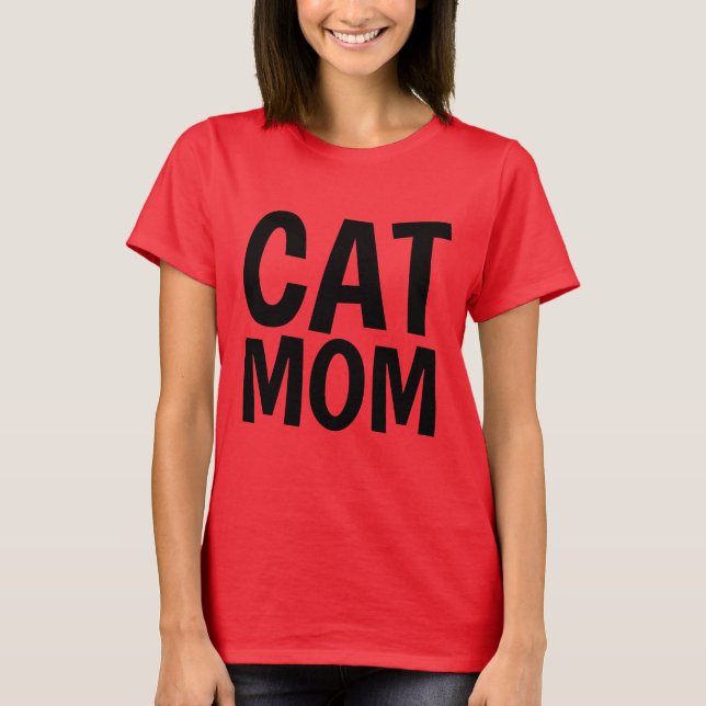 CAT MAMMA rosa T-shirts & tanktop (Framsida)