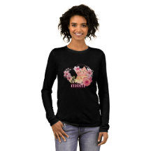 Cat Mamma Shirt - Cute Blommigt Kitten Graphic Tee