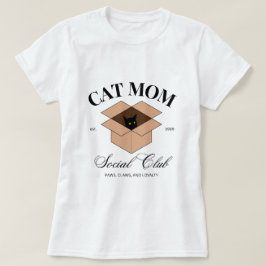 Cat Mamma Social Klubb - Katter, djur, sällskapsdj T Shirt