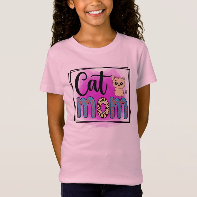 Cat Mamma Sublication T Shirt (Framsida)