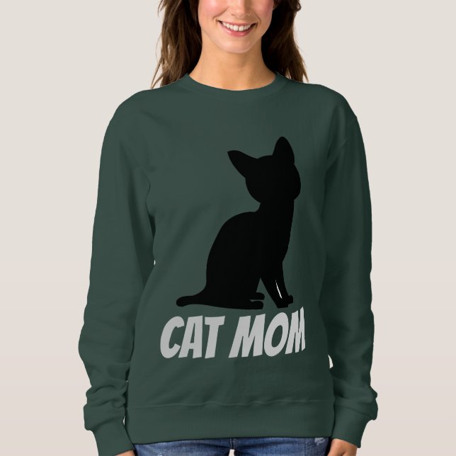 CAT MAMMA SWEATSHIRTSS T-Shirt (Framsida)