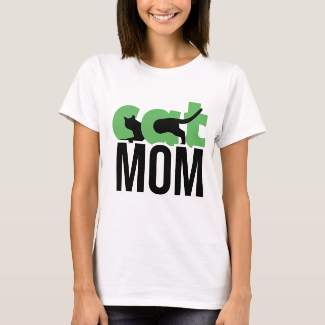 Cat Mamma T Shirt (Framsida)