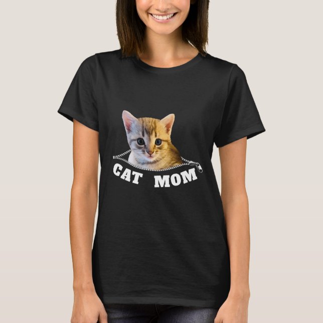 Cat mamma T-Shirt (Framsida)