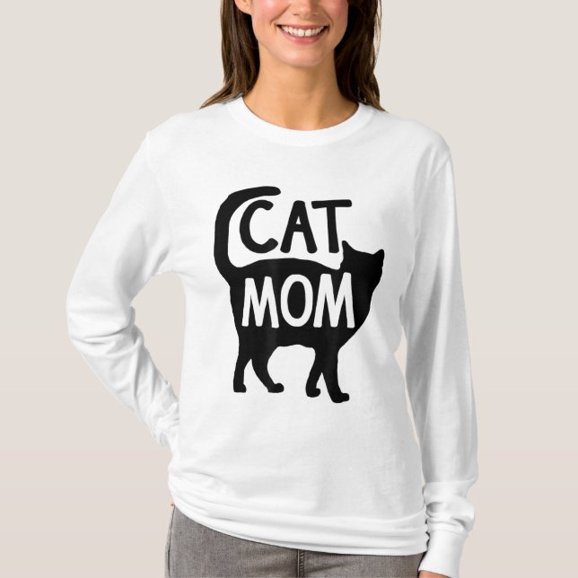 Cat Mamma T Shirt (Framsida)
