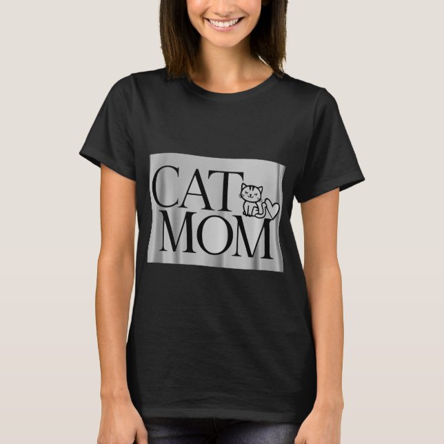 Cat Mamma T Shirt (Framsida)