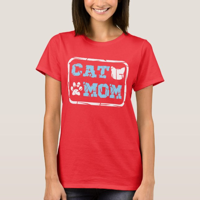 Cat Mamma T Shirt (Framsida)