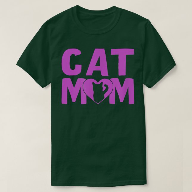 Cat Mamma T Shirt (Design framsida)