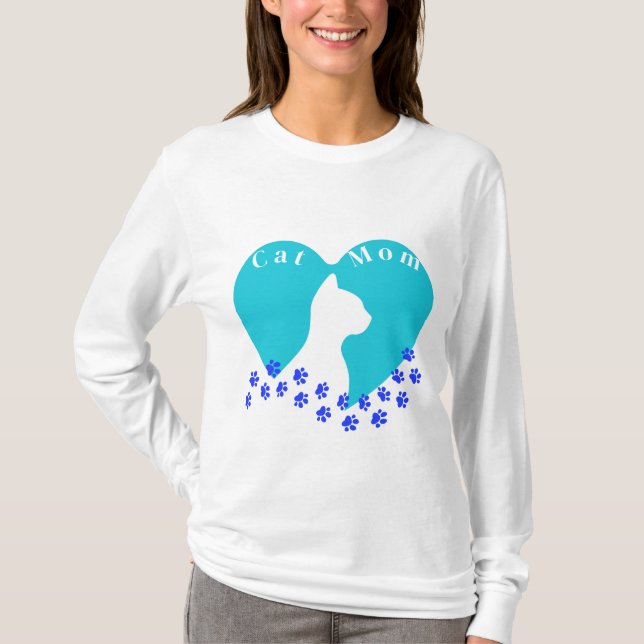 Cat Mamma T-Shirt (Framsida)