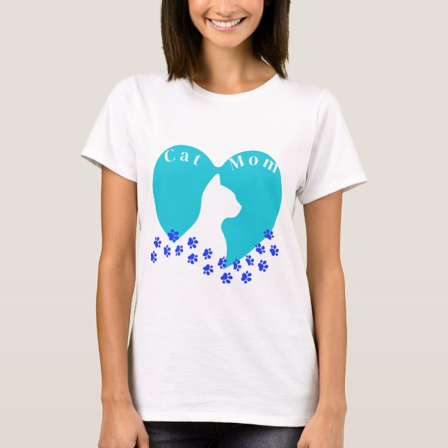 Cat Mamma T Shirt (Framsida)