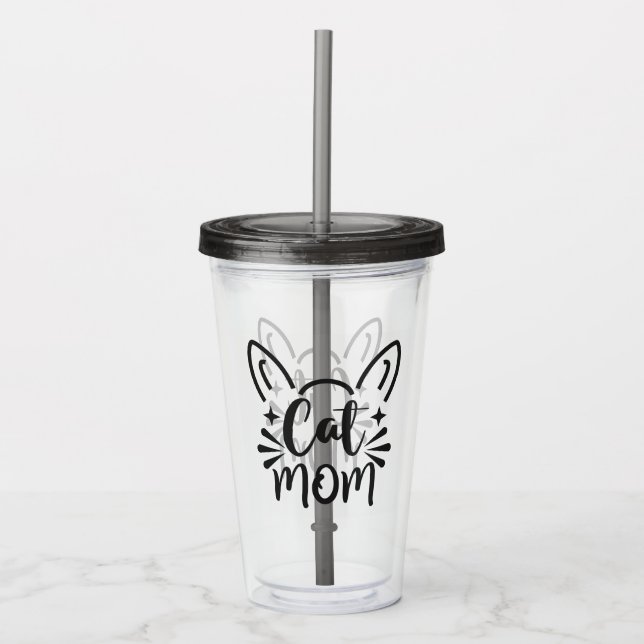 Cat Mamma Take Away Mugg (Framsida)