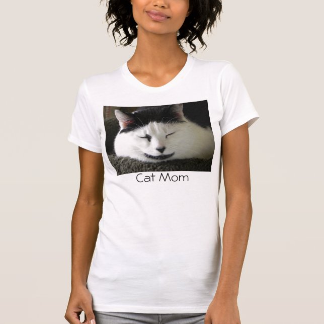 Cat Mamma Tee Shirt (Framsida)