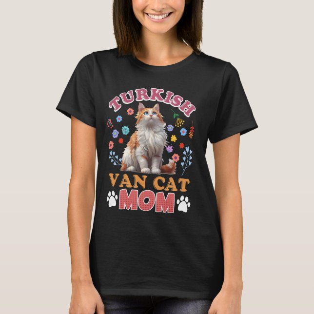 Cat Mamma TURKISH VAN Mamma TURKISH VAN CAT MAMMA  T Shirt (Framsida)