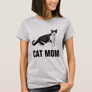 CAT MAMMA, TUXEDO CAT T-shirts