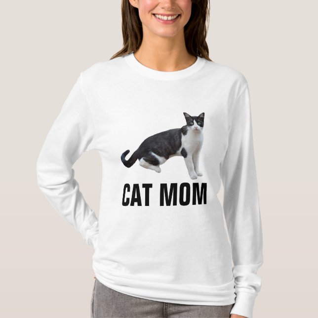 CAT MAMMA, TUXEDO CAT T-shirts (Framsida)