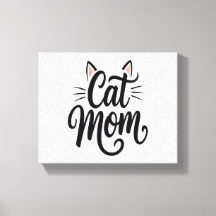 Cat Mamma Whiskers och Öron Canvastryck