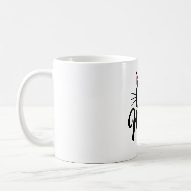 Cat Mamma Whiskers och Öron Kaffemugg (Vänster)