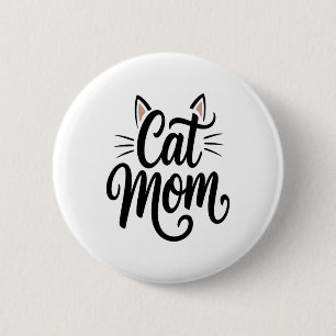 Cat Mamma Whiskers och Öron Knapp
