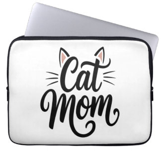 Cat Mamma Whiskers och Öron Laptop Fodral