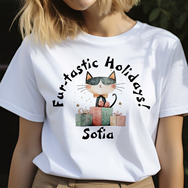 Cat Mammor Perfekt jul Gift namn T-Shirt (Skapare uppladdad)