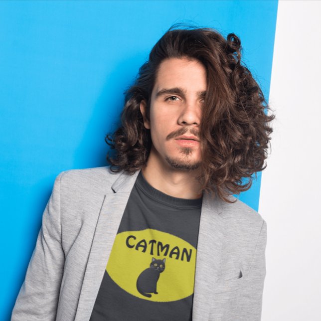 CAT MAN (Cat Pappa) Manar-T-Shirts T Shirt (Skapare uppladdad)