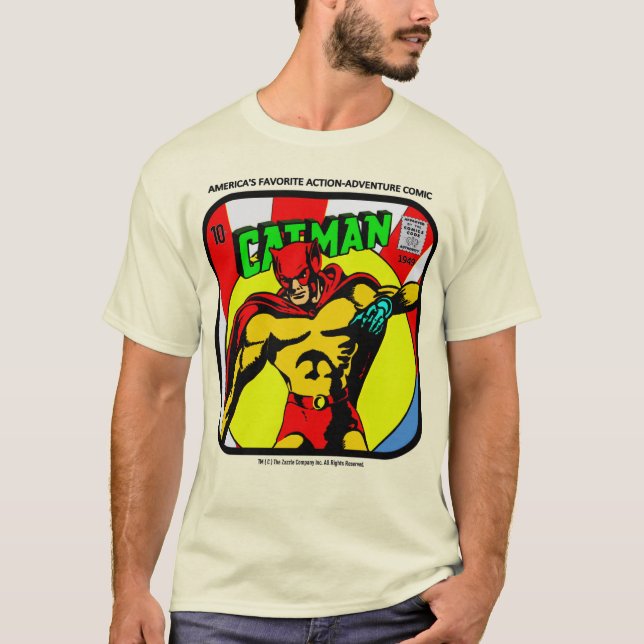 CAT-MAN Classic T-Shirt (Framsida)