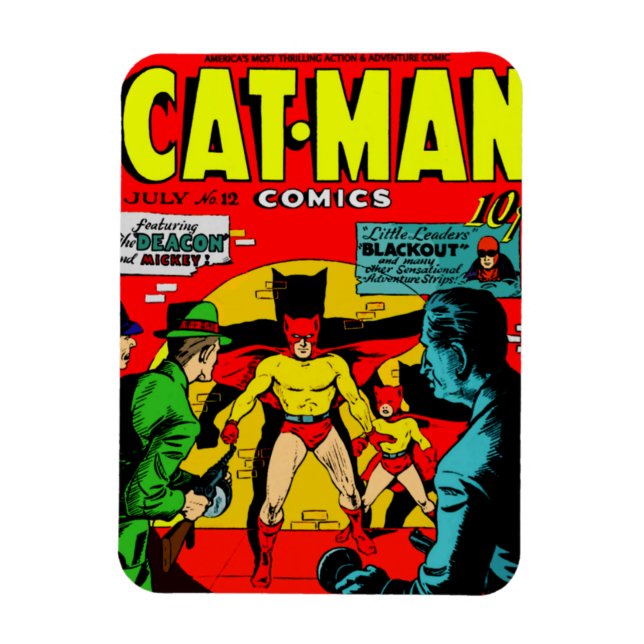 Cat-Man Comics Magnet (Vertikal)