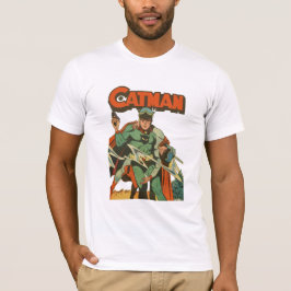 Cat-Man-Tecknader Cover T Shirt