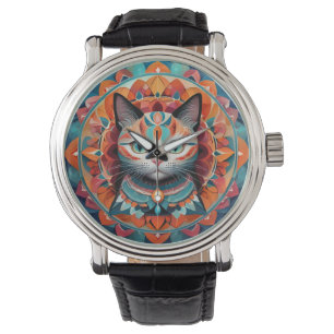 Cat Mandala Armbandsur