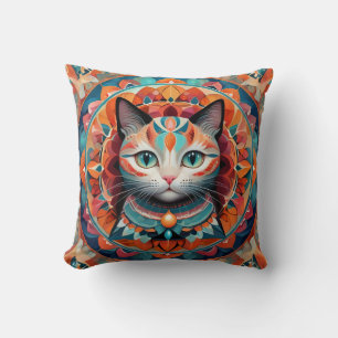 Cat Mandala Kudde